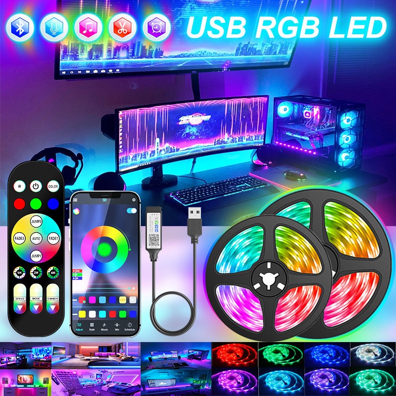  USB LED Ʈ , RGB 5050   ,  ̿ , Ž  , 1-30M